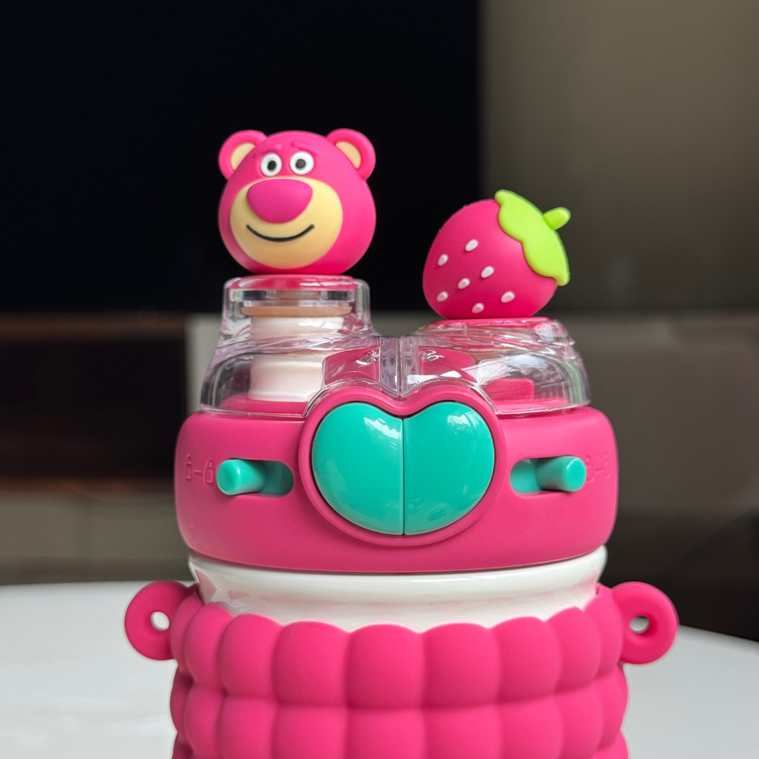 Double Head Drink Stainless Steel Bottle | Insulated bottles for Toddlers| 520 ml
