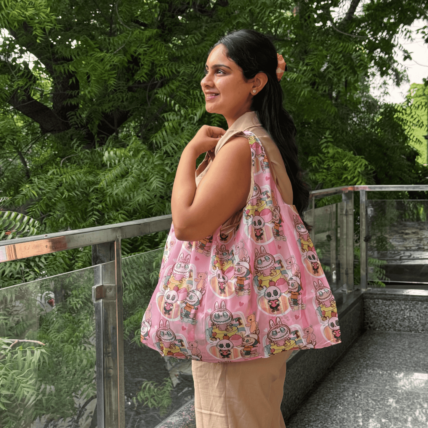 Labubu foldable Pocket Bags