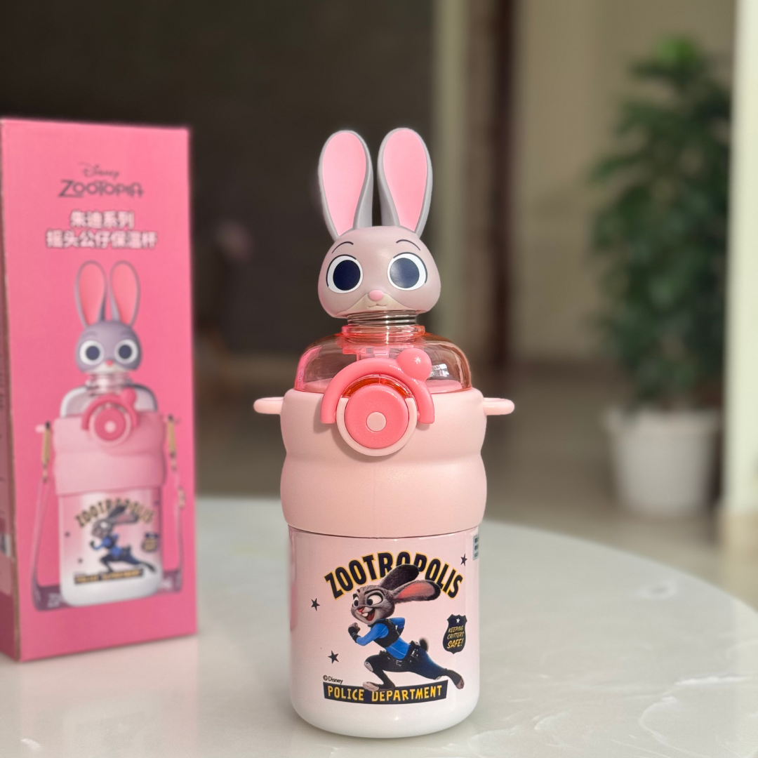 Bobblehead Bottle Disney Characters |Thermal Stainless Steel 550ml Bottle for kids