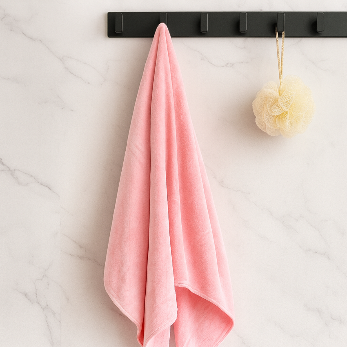 Bath Towel - Pastels | Soft Microfibre Neutral Colour Bath Towel