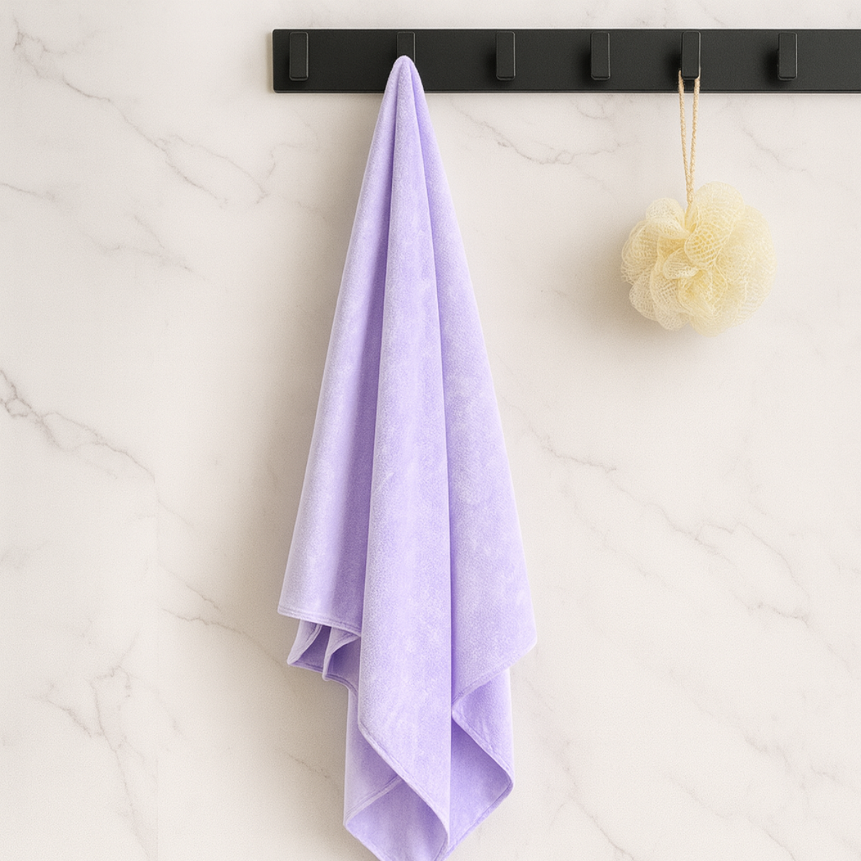 Bath Towel - Pastels | Soft Microfibre Neutral Colour Bath Towel