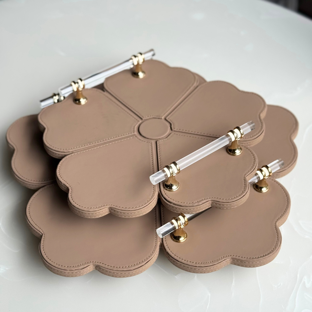 Luxe Faux Leather Serving & Décor Tray (Set of 2)