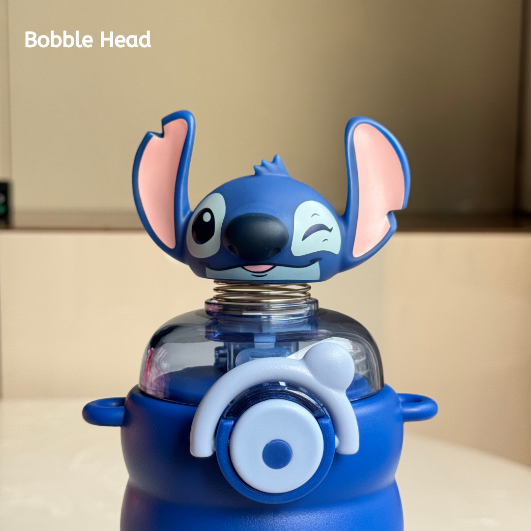 Bobblehead Bottle Disney Characters |Thermal Stainless Steel 550ml Bottle for kids