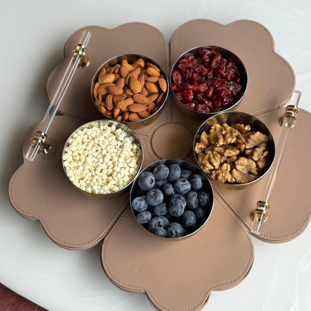 Luxe Faux Leather Serving & Décor Tray (Set of 2)