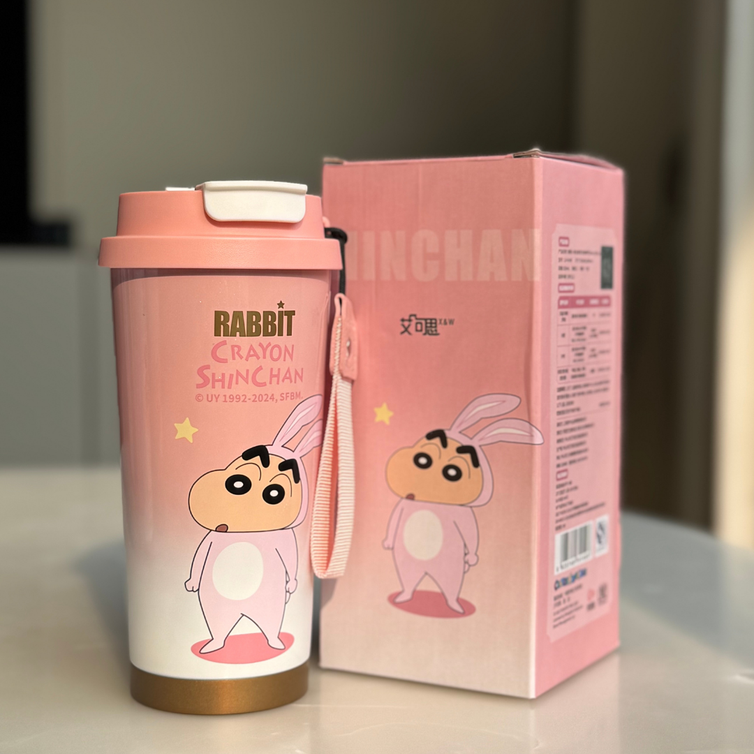 Shinchan Stainless Travel Mug | Stainless Steel Insulated 520ml Coffee Mug