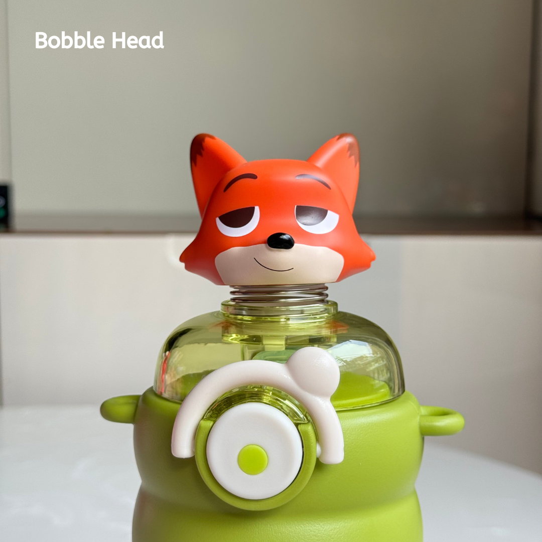 Bobblehead Bottle Disney Characters |Thermal Stainless Steel 550ml Bottle for kids