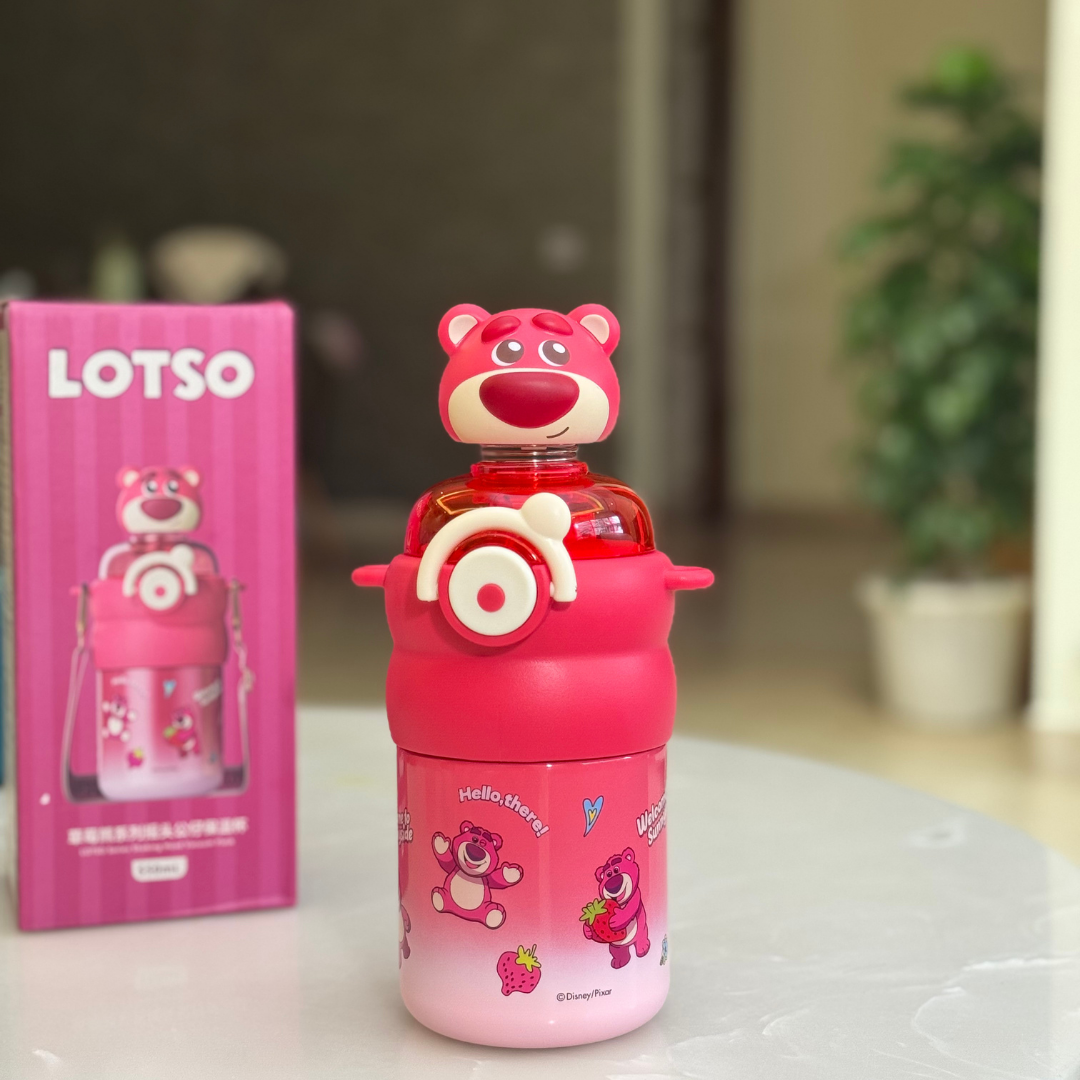 Bobblehead Bottle Disney Characters |Thermal Stainless Steel 550ml Bottle for kids