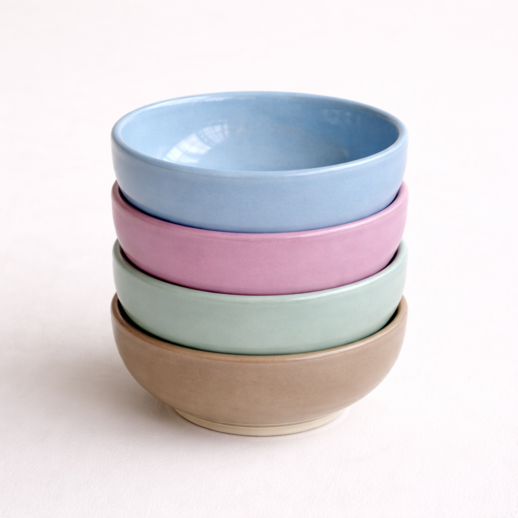 Pastel Ceramic Small Chutney Bowls