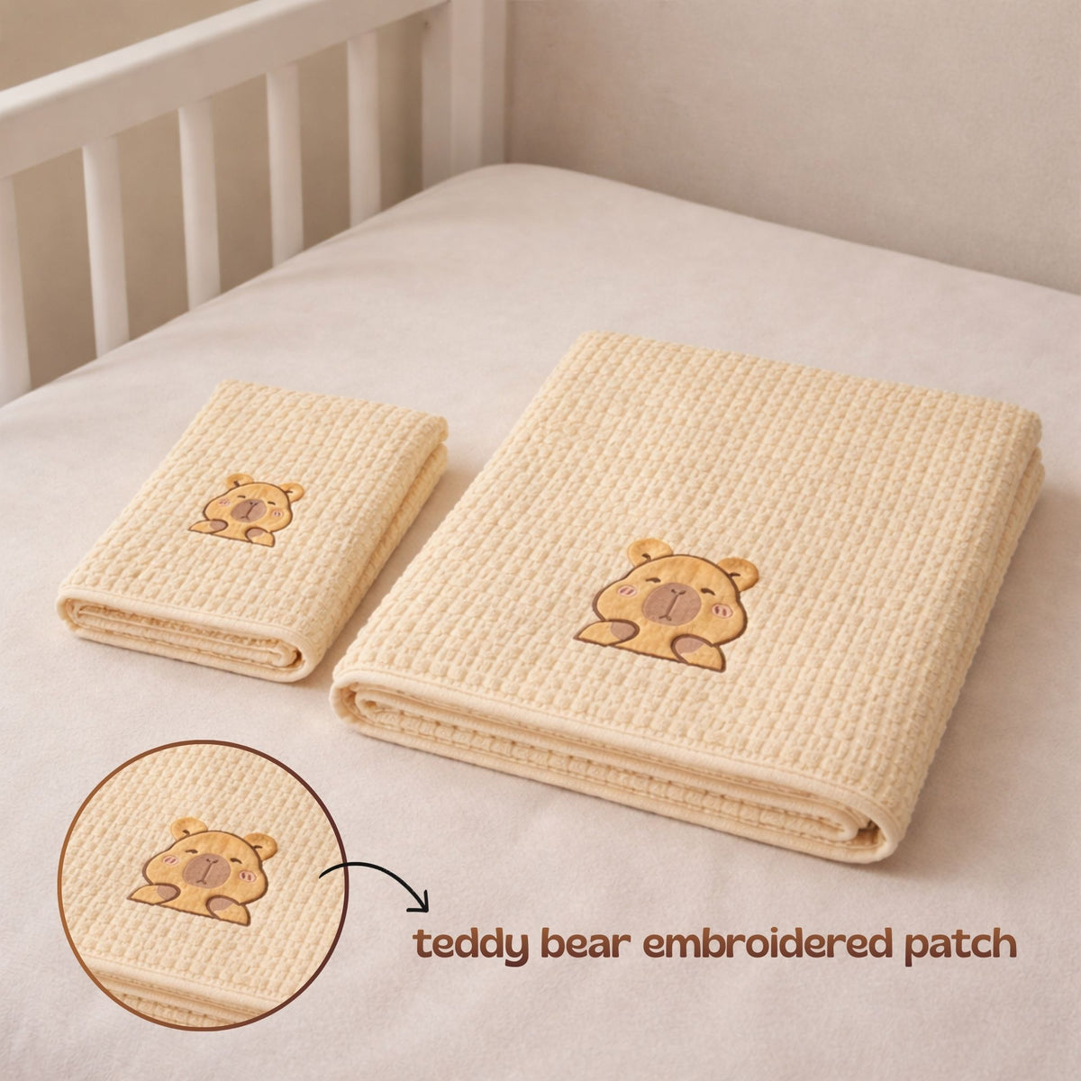 Ultra-Soft Baby Towel| ToddlerTeddy Bear Towel | Set of 2 | For Daily Use and Gifting
