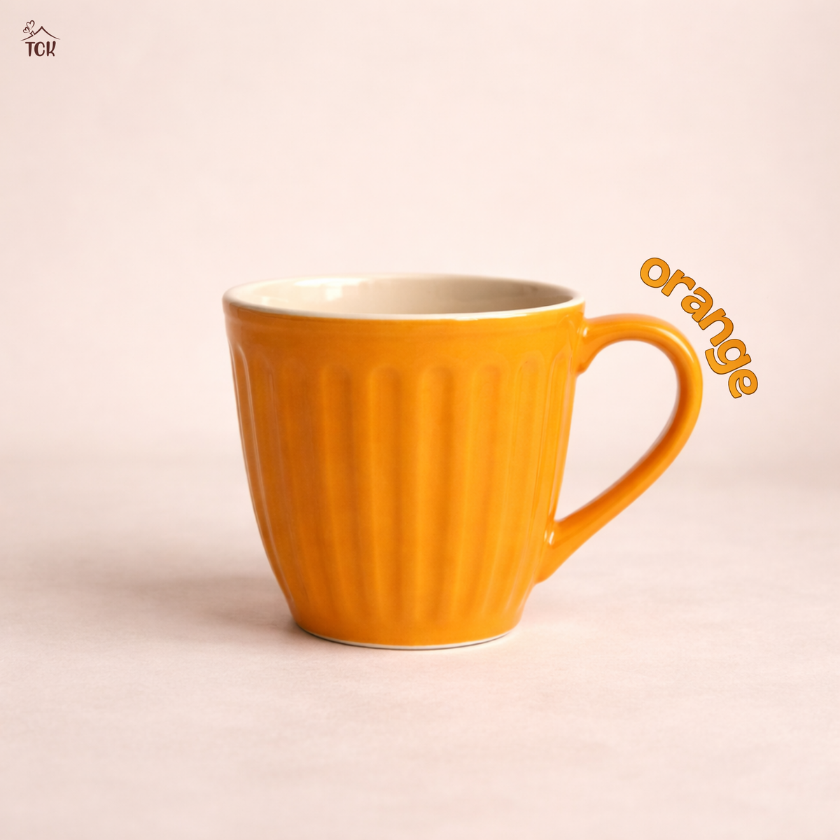 Ribbed Ceramic Pastel Cups