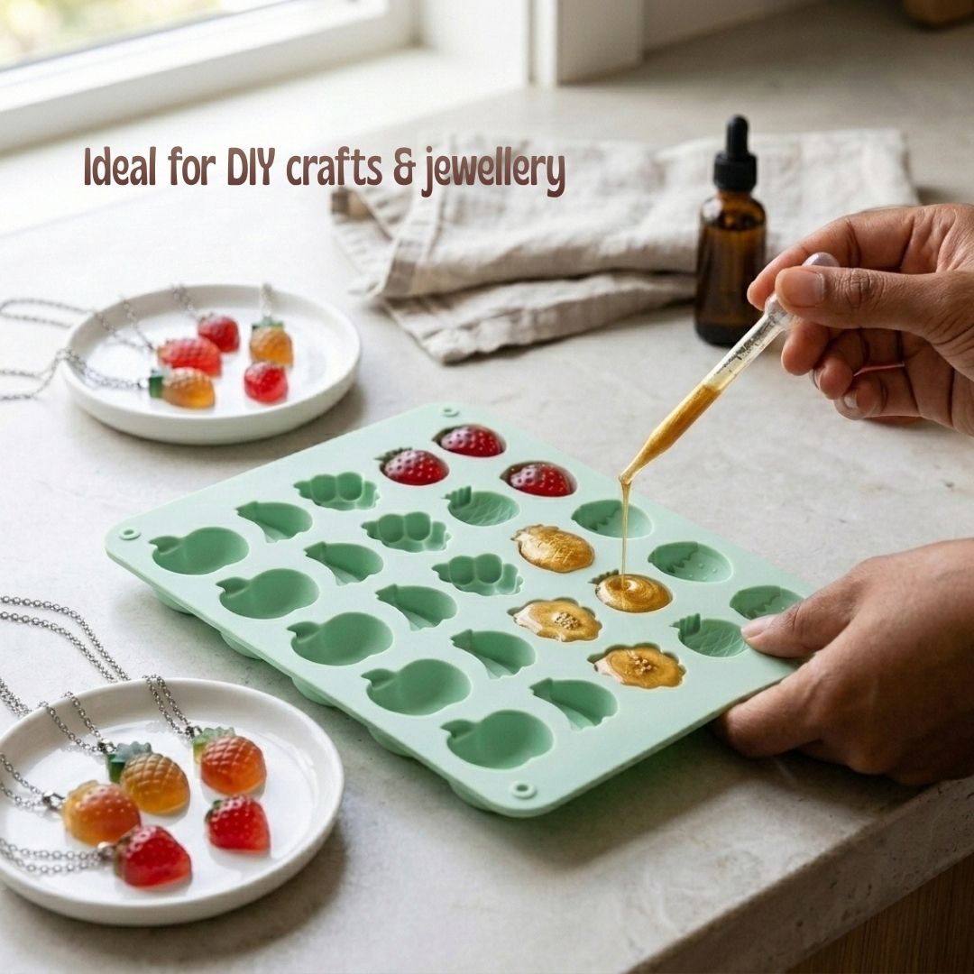 Fruits Silicone Mold – 25 Cavity Multipurpose Chocolate & Baking Mold