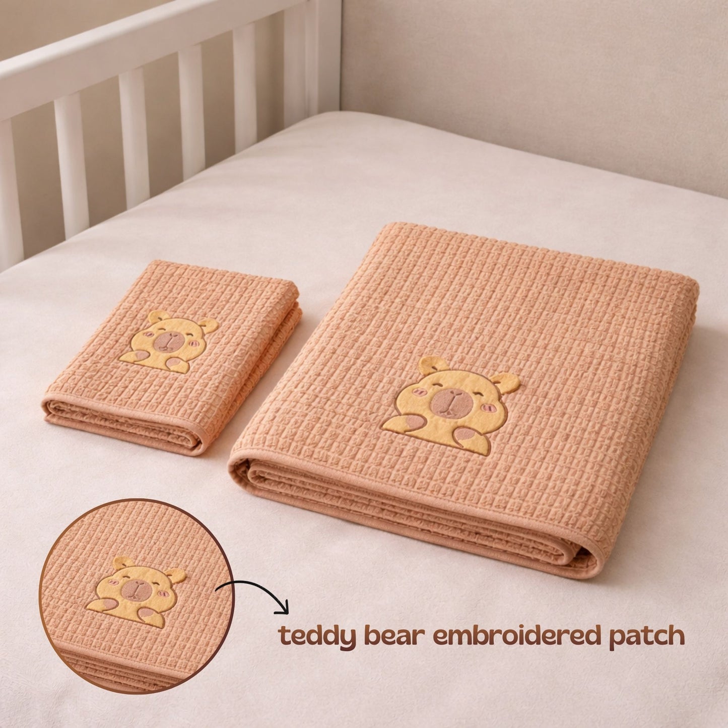 Ultra-Soft Baby Towel| ToddlerTeddy Bear Towel | Set of 2 | For Daily Use and Gifting