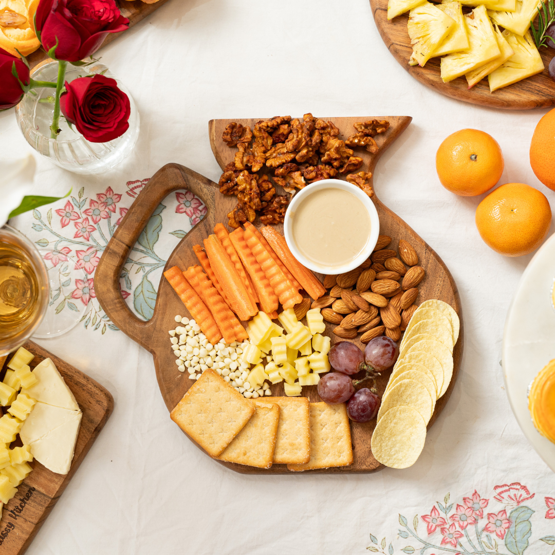 Chopping Board | Premium Acacia Wood Chopping and Serving Board with Beeswax Finish