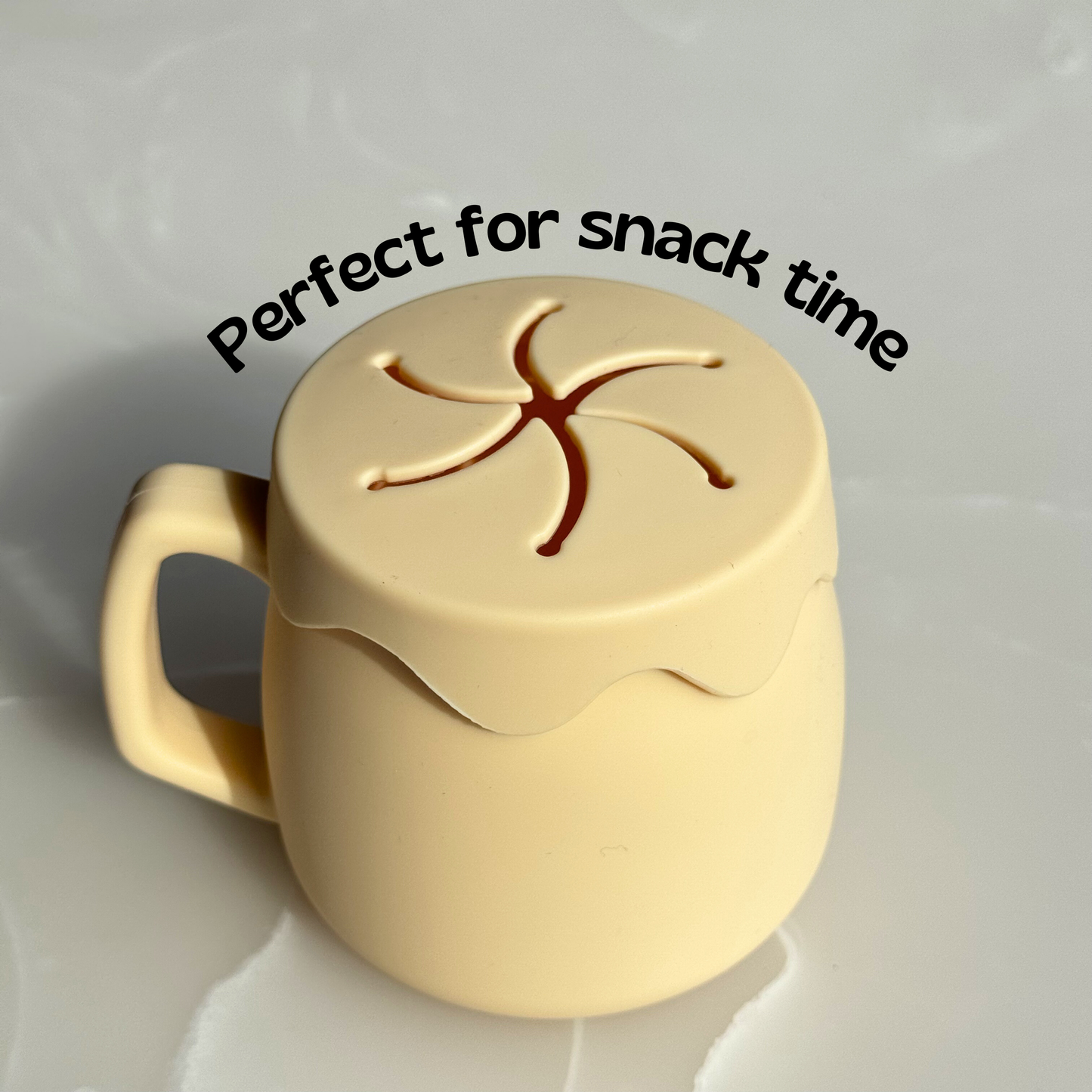 Sip and Snack Cup | Silicone 3 in 1 Baby Cup for water, milk and snack time