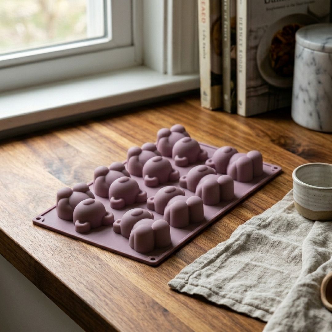 Teddy Bear Silicone Mold – 8 Cavity Multipurpose Mold