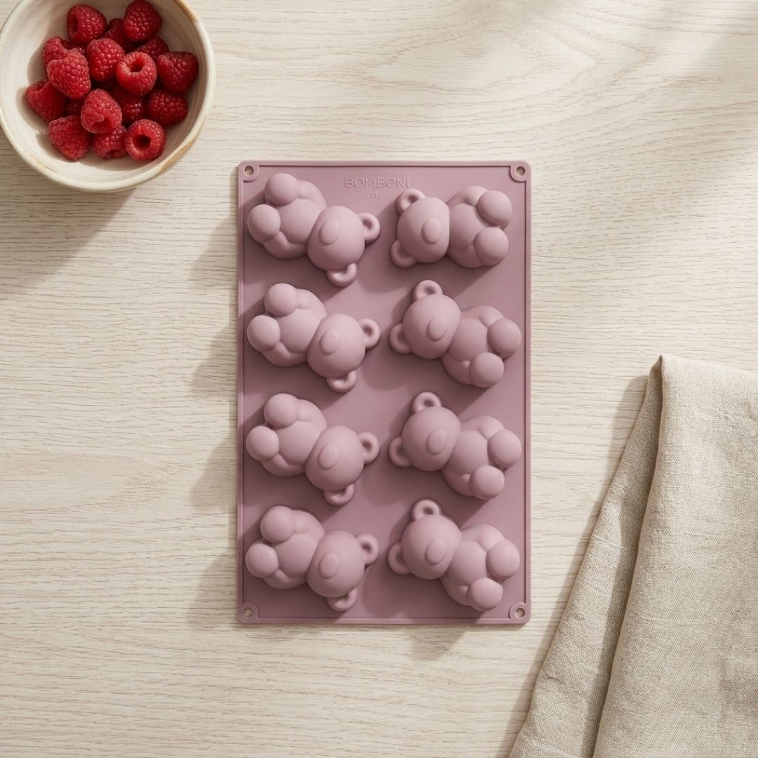 Teddy Bear Silicone Mold – 8 Cavity Multipurpose Mold