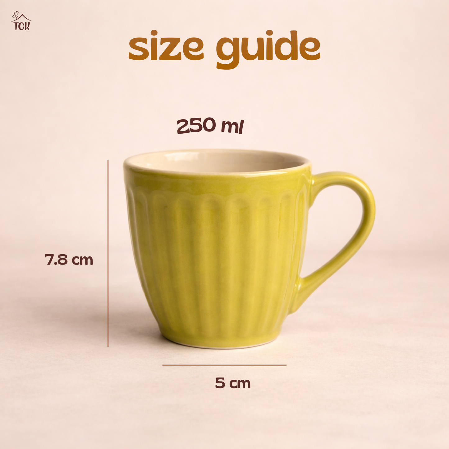 Ribbed Ceramic Pastel Mugs