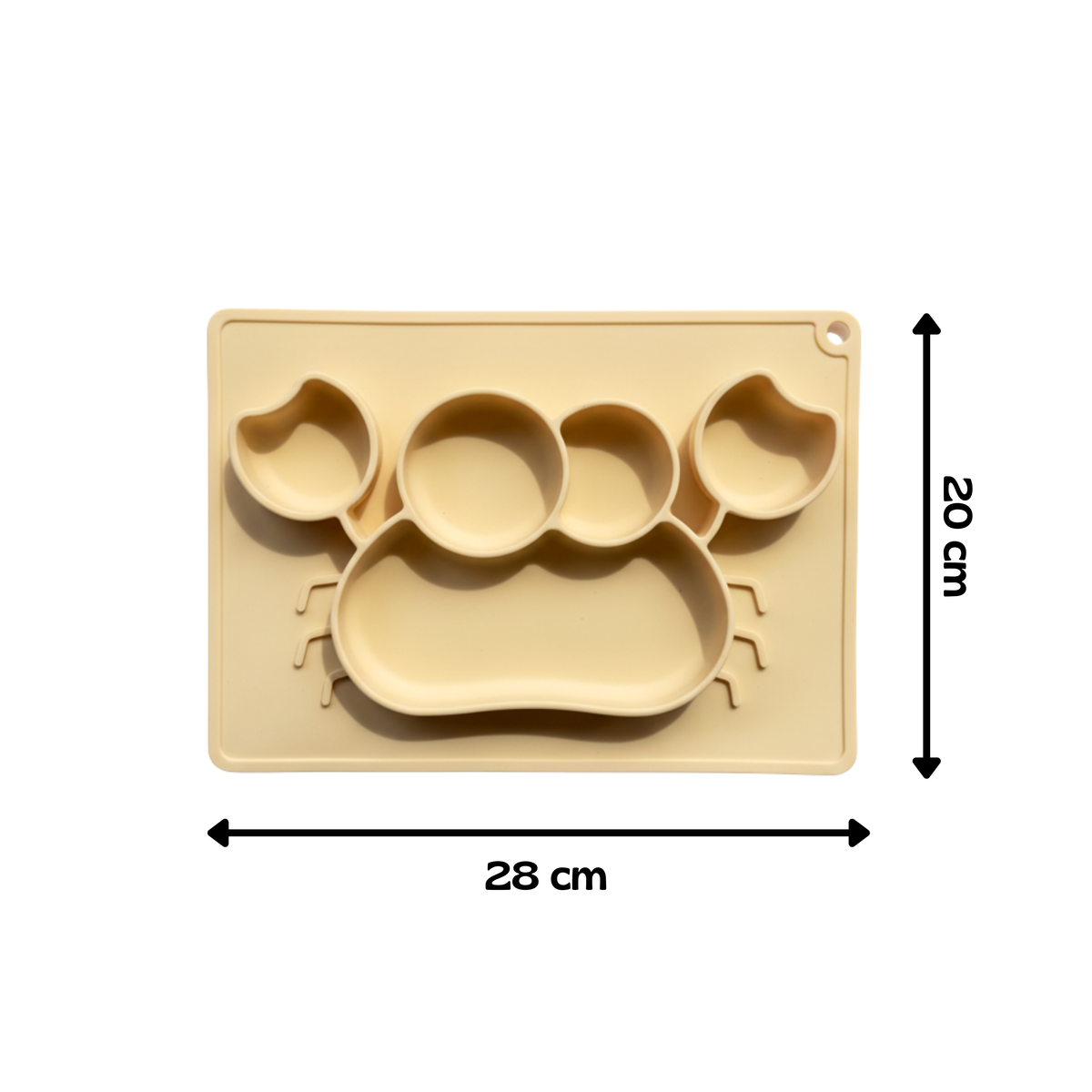 Meal Time Set | Soft Silicone Meal Plate with Animal Shapes for Kids