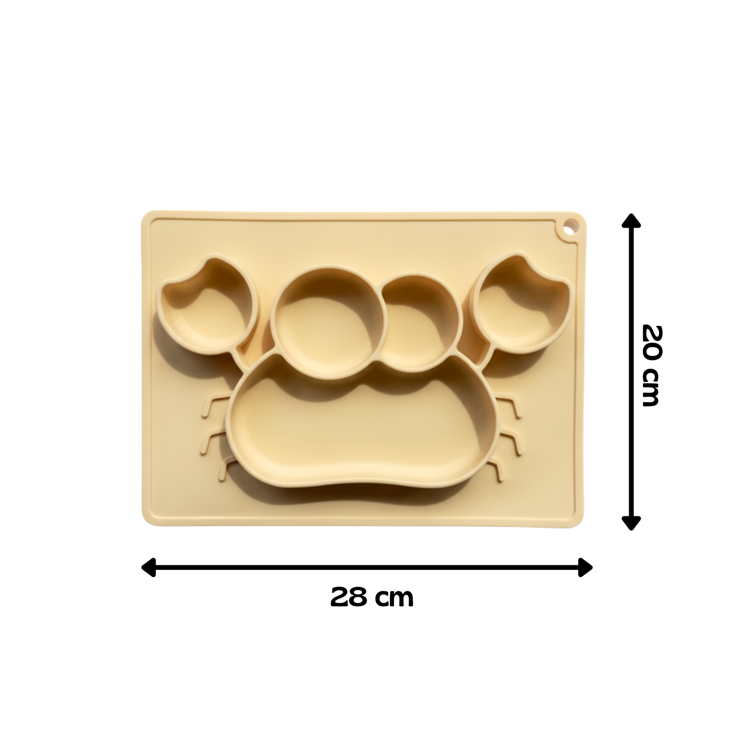 Meal Time Set | Soft Silicone Meal Plate with Animal Shapes for Kids