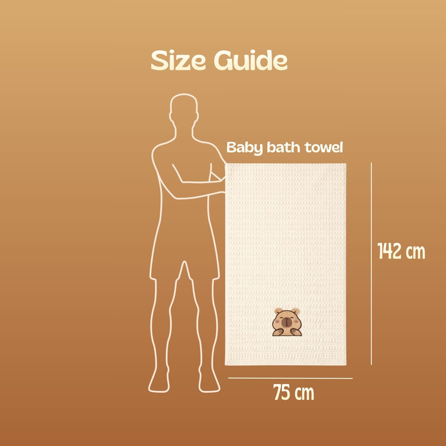 Ultra-Soft Baby Towel| ToddlerTeddy Bear Towel | Set of 2 | For Daily Use and Gifting