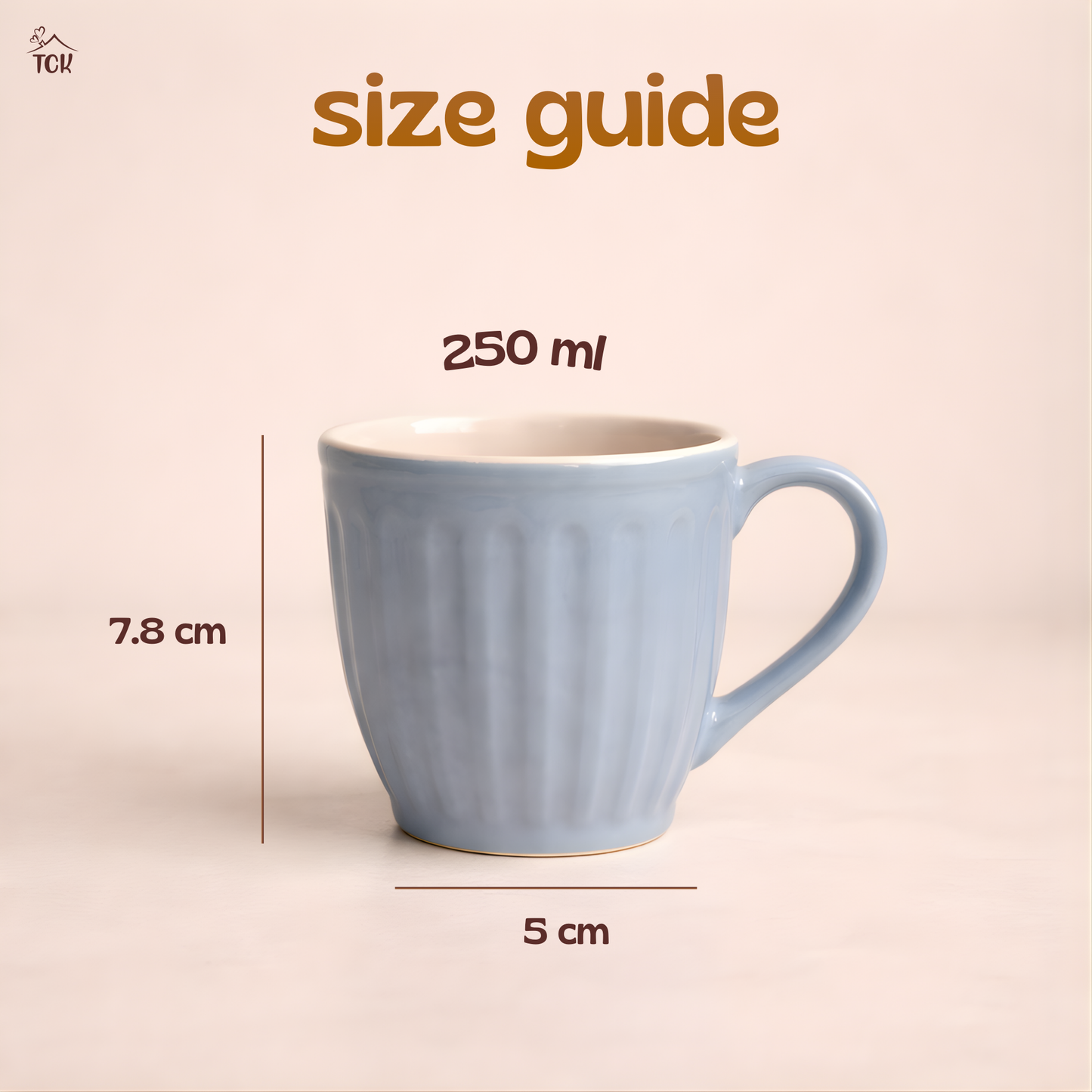 Ribbed Ceramic Pastel Mugs