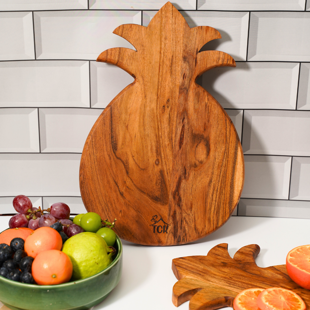 Chopping Board | Premium Acacia Wood Chopping and Serving Board with Beeswax Finish