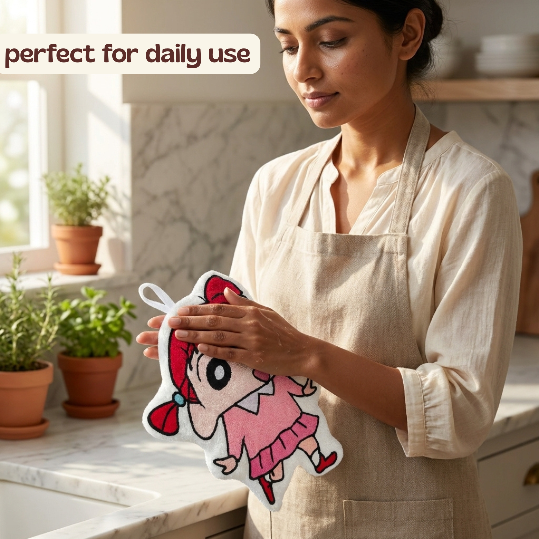 Shinchan and Friends Hand Towel | | Soft Terrycloth Hand Towels