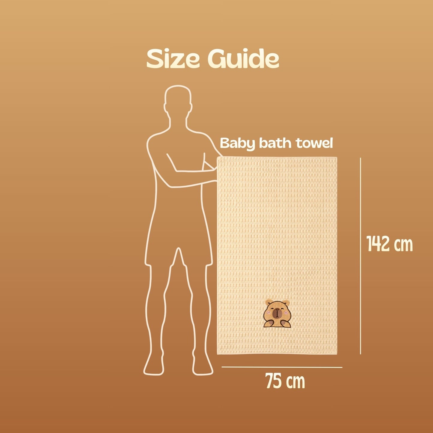 Ultra-Soft Baby Towel| ToddlerTeddy Bear Towel | Set of 2 | For Daily Use and Gifting