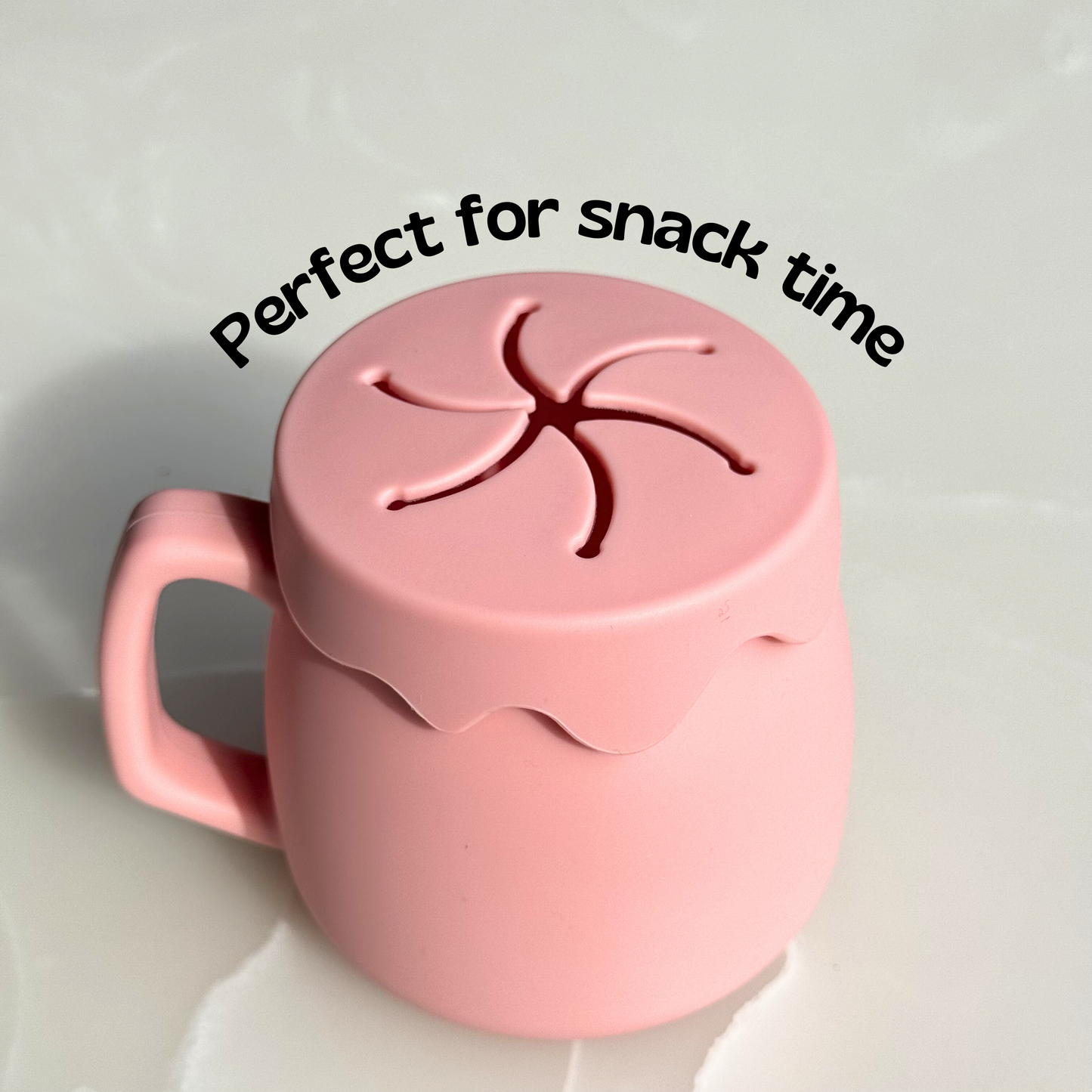 Sip and Snack Cup | Silicone 3 in 1 Baby Cup for water, milk and snack time