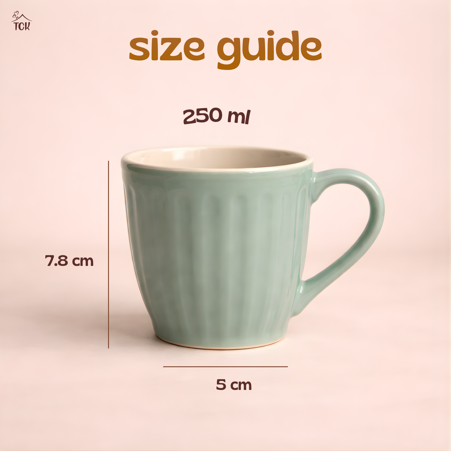 Ribbed Ceramic Pastel Mugs