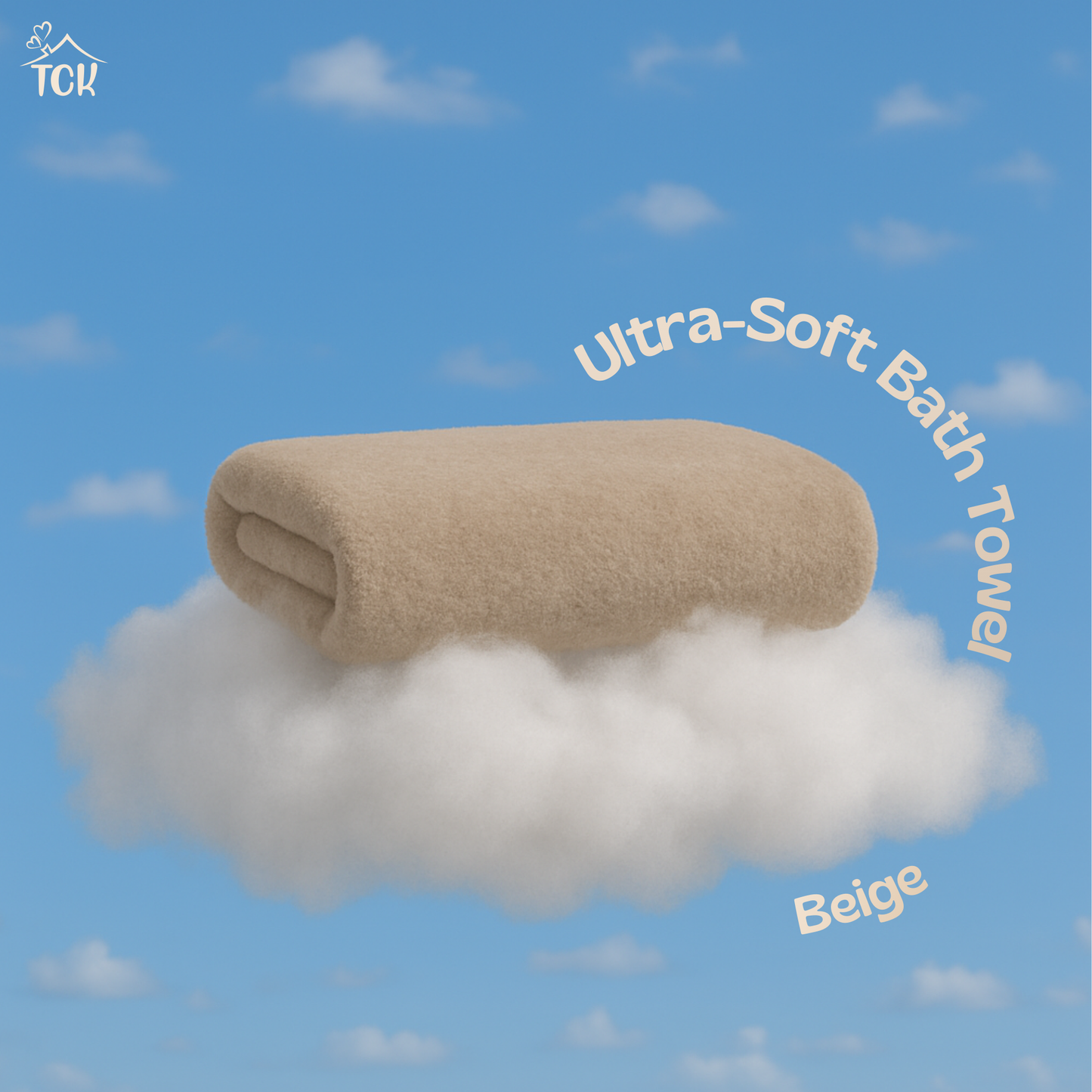 Bath Towel - Neutral | Soft Microfibre Neutral Colour Bath Towel
