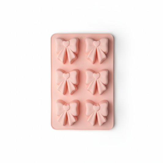 Bow Silicone Mold, 6 Cavity Multipurpose Baking & Craft Mold