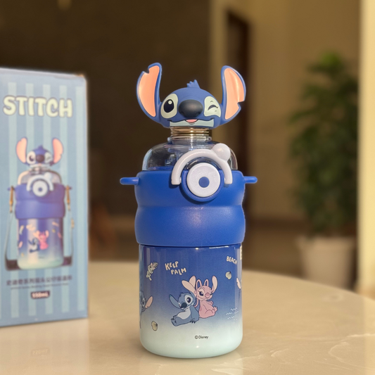 Bobblehead Bottle Disney Characters |Thermal Stainless Steel 550ml Bottle for kids