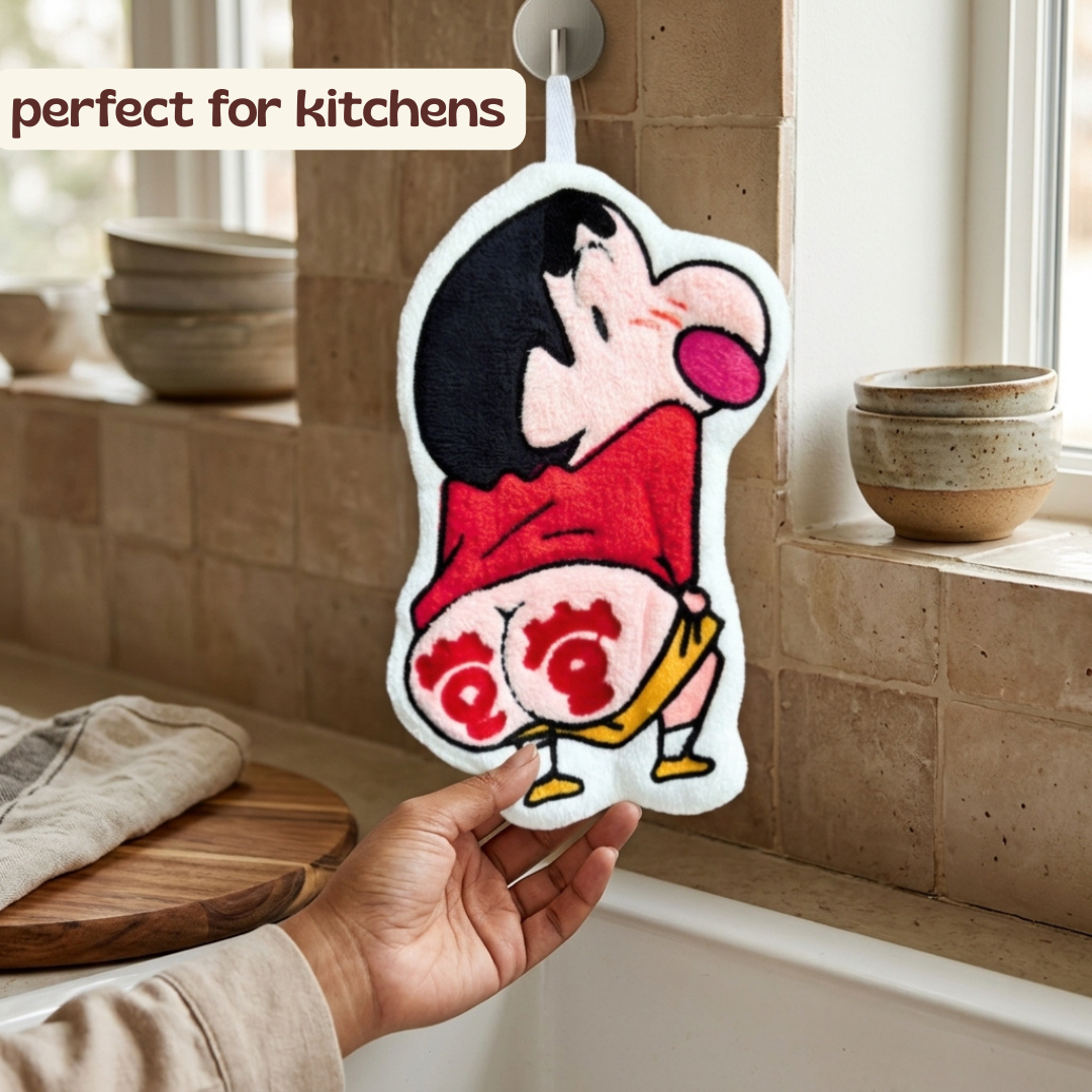 Shinchan and Friends Hand Towel | | Soft Terrycloth Hand Towels