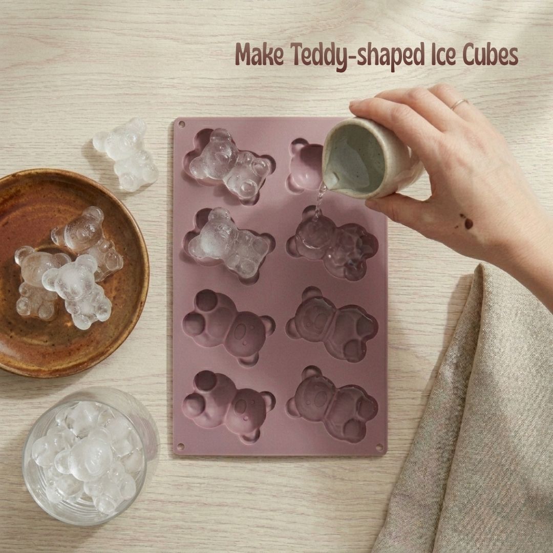 Teddy Bear Silicone Mold – 8 Cavity Multipurpose Mold