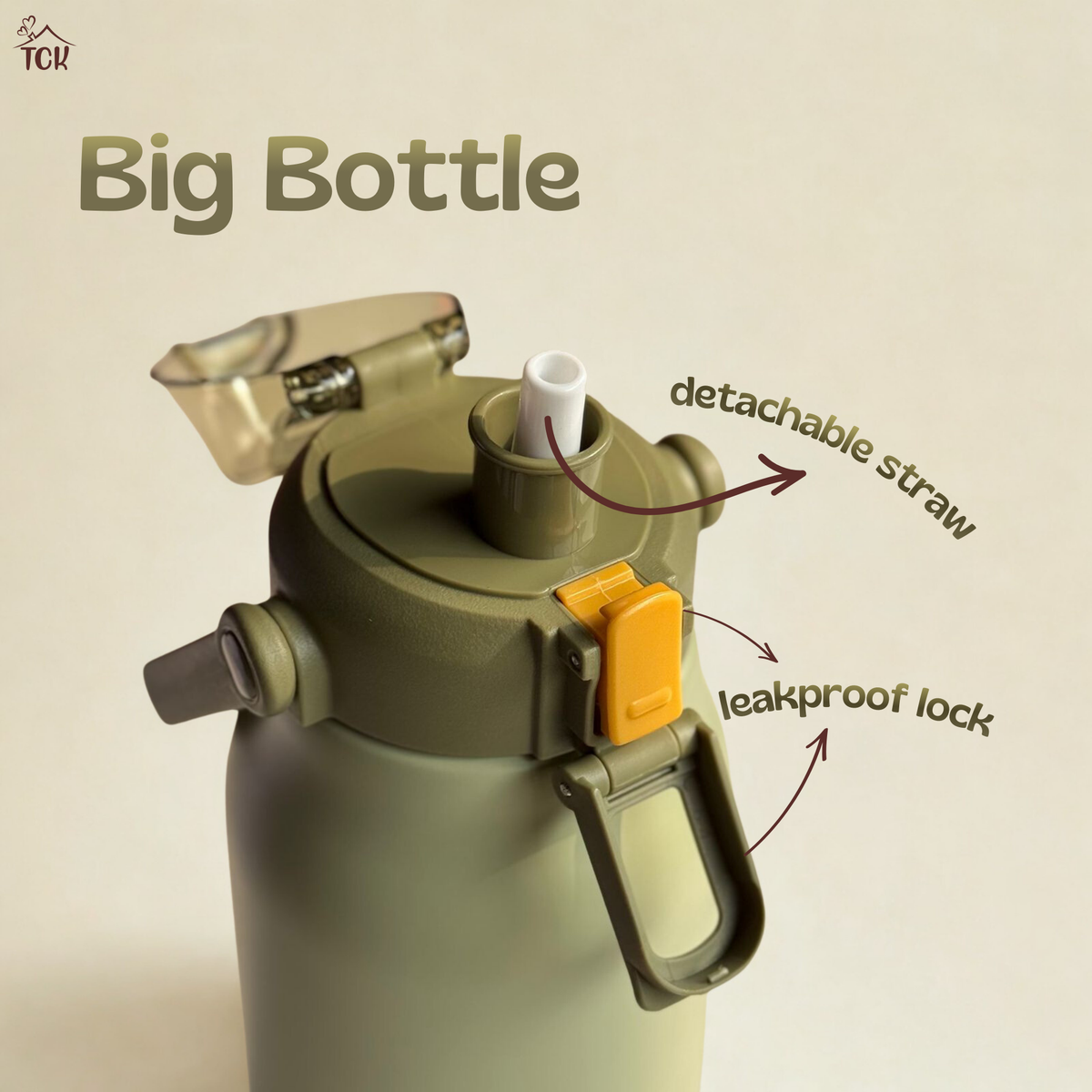 The Big Bottle | 1.7L Capacity| 316 Stainless Steel Bottle