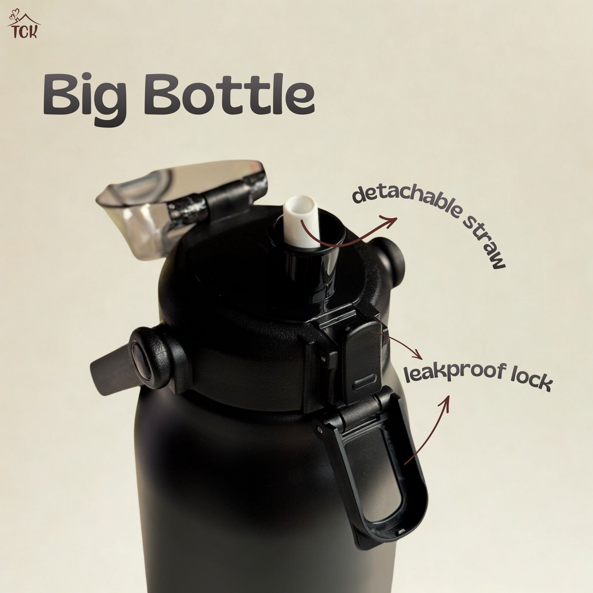 The Big Bottle | 1.7L Capacity| 316 Stainless Steel Bottle