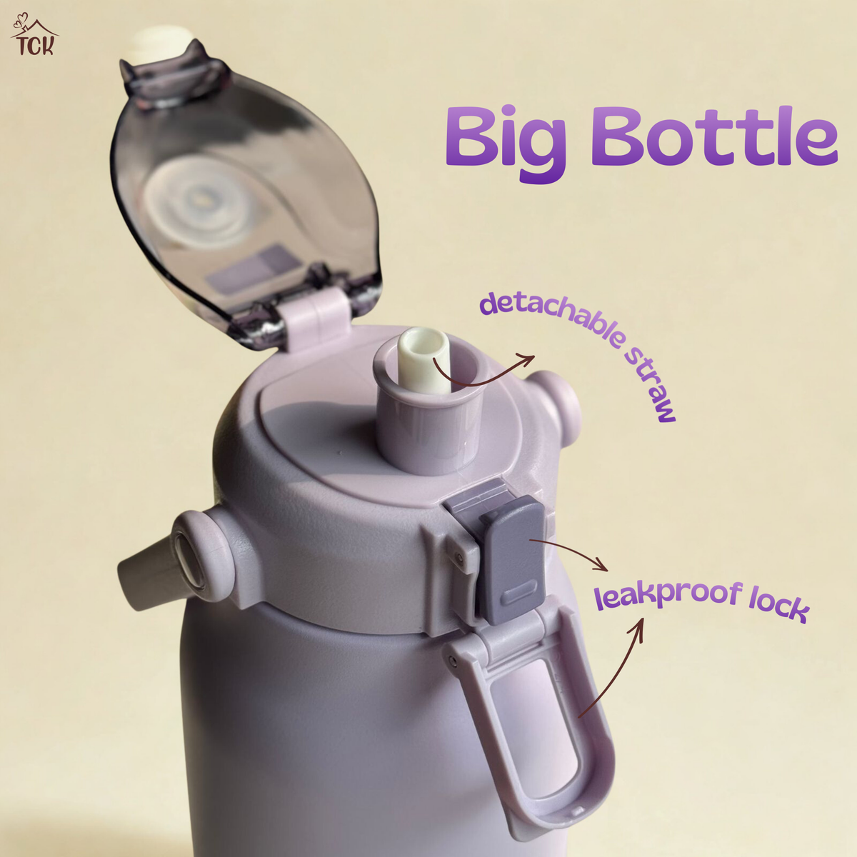 The Big Bottle | 1.7L Capacity| 316 Stainless Steel Bottle