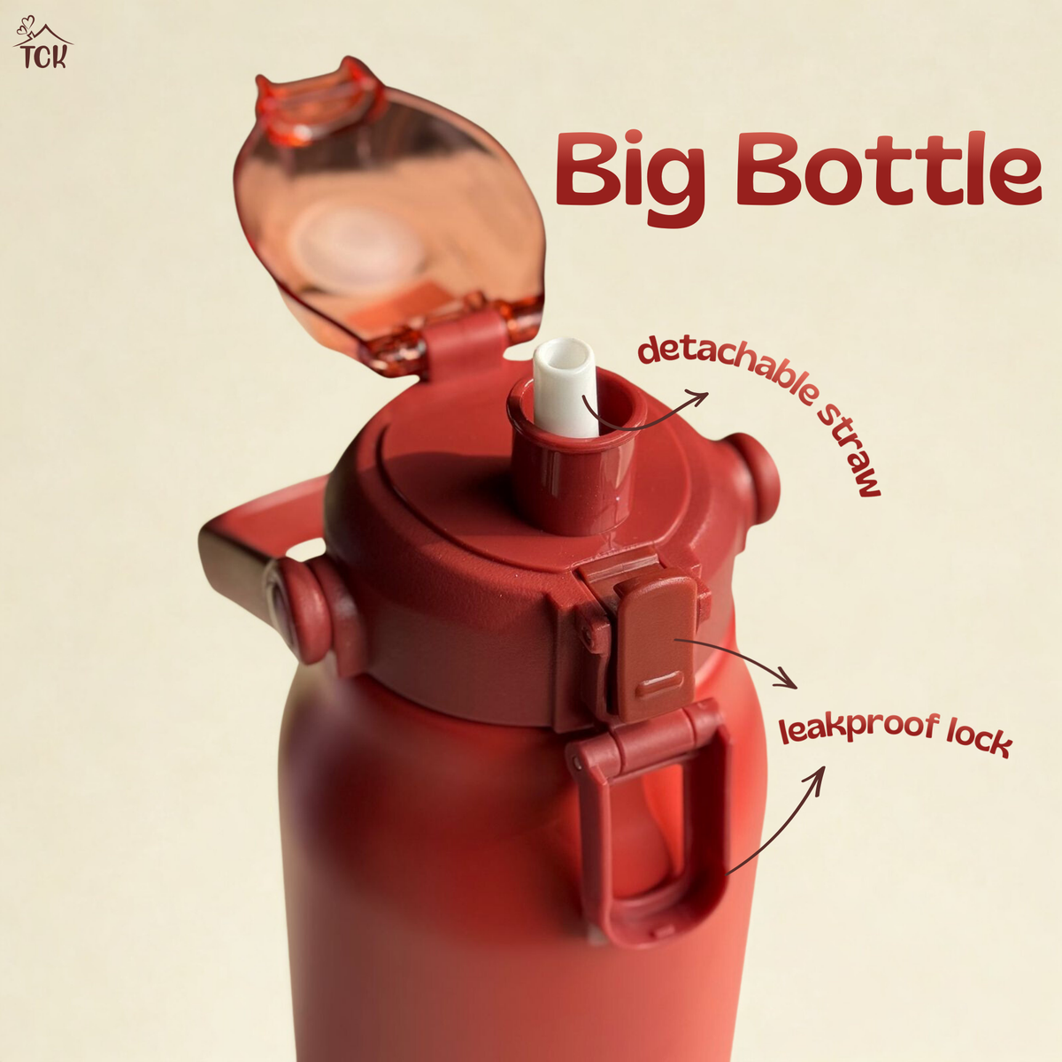 The Big Bottle | 1.7L Capacity| 316 Stainless Steel Bottle