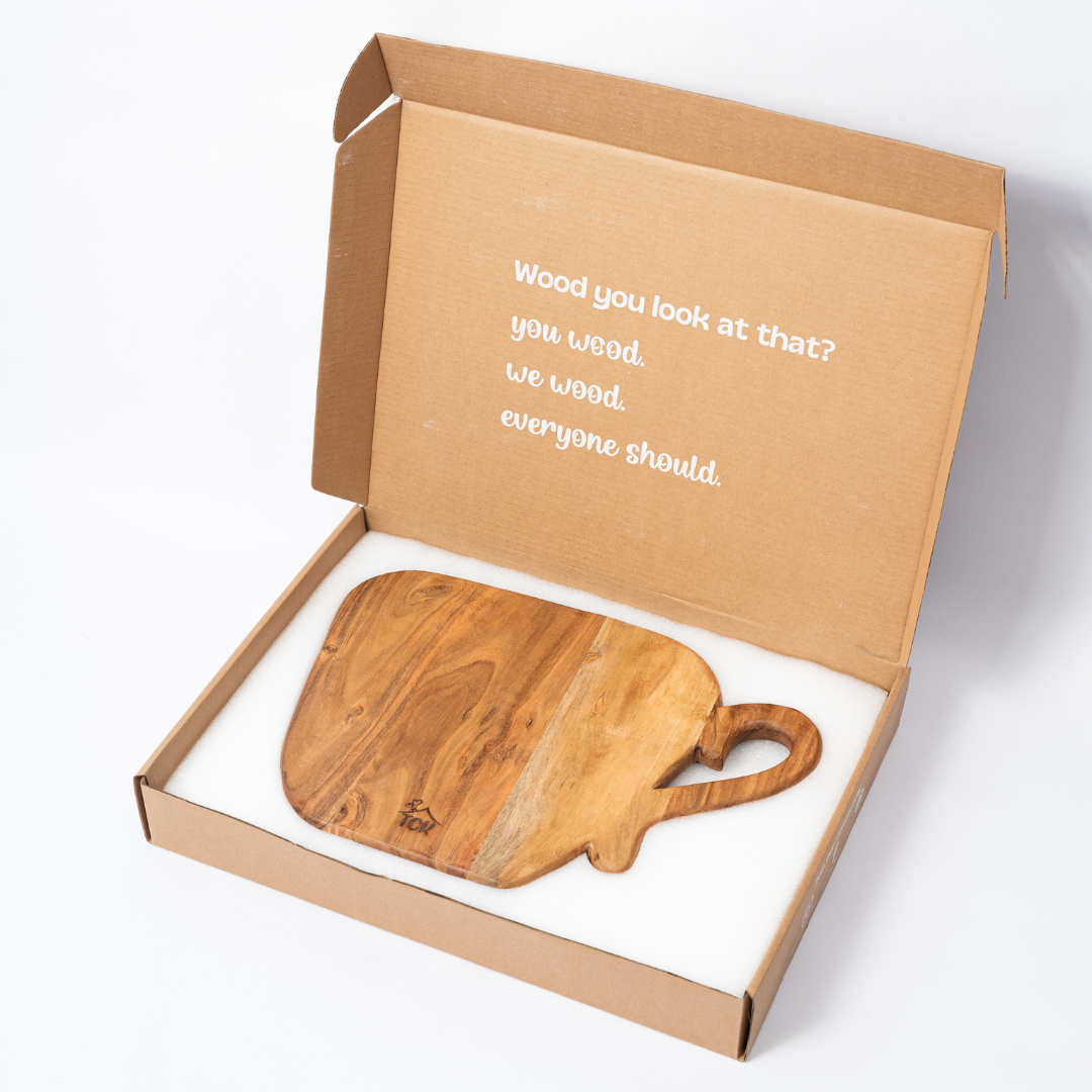 Chopping Board | Premium Acacia Wood Chopping and Serving Board with Beeswax Finish