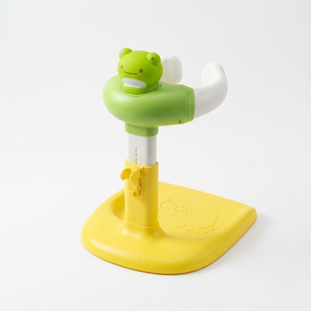 Baby Bath Stand for Kids & Toddlers | Adjustable Height & Width | Frog & Duck