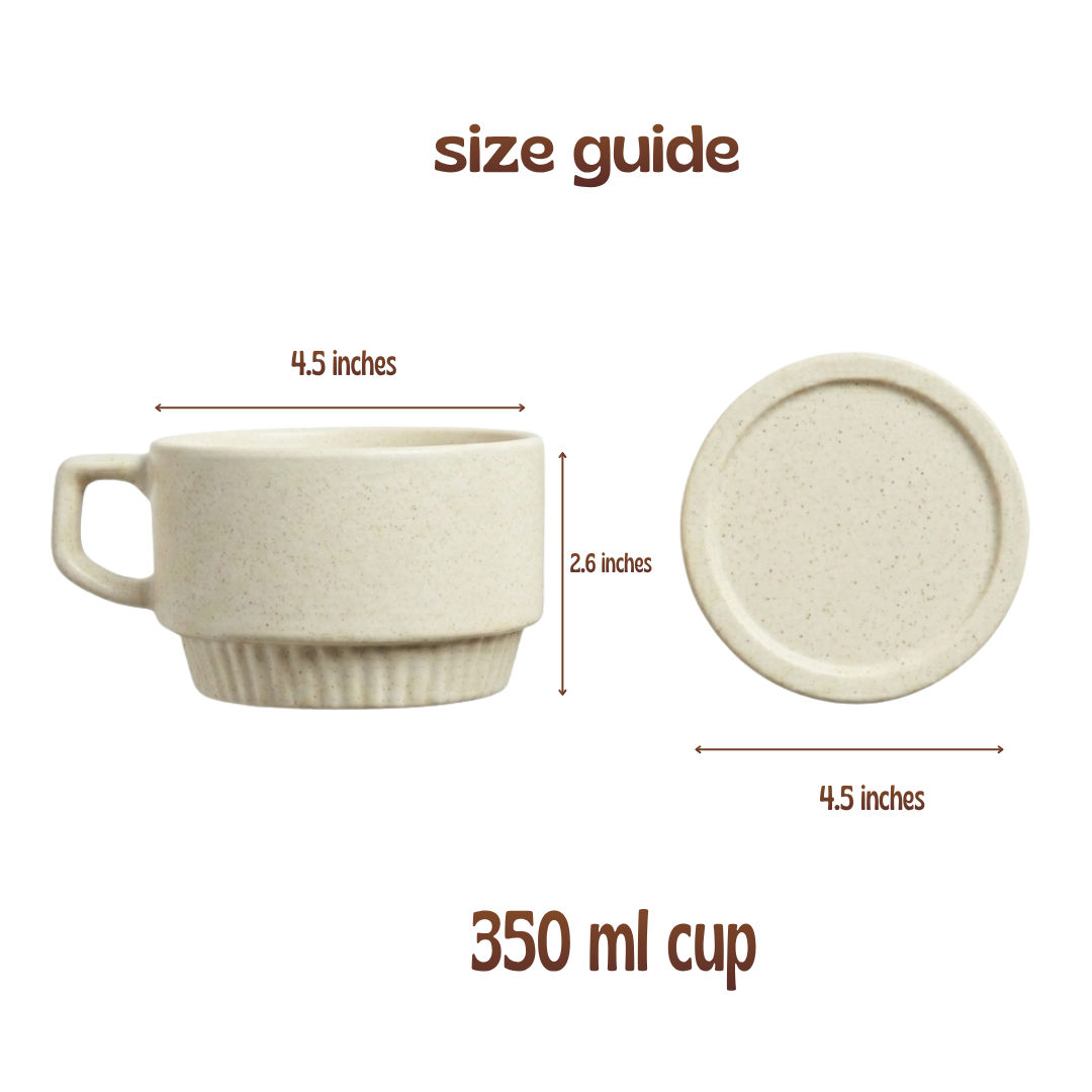 Ceramic Soup Cup with Multi-functional Lid & Saucer