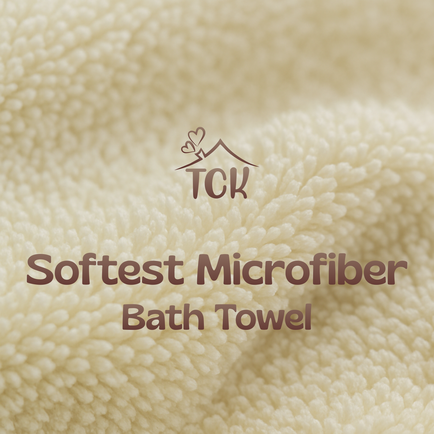 Bath Towel - Neutral | Soft Microfibre Neutral Colour Bath Towel