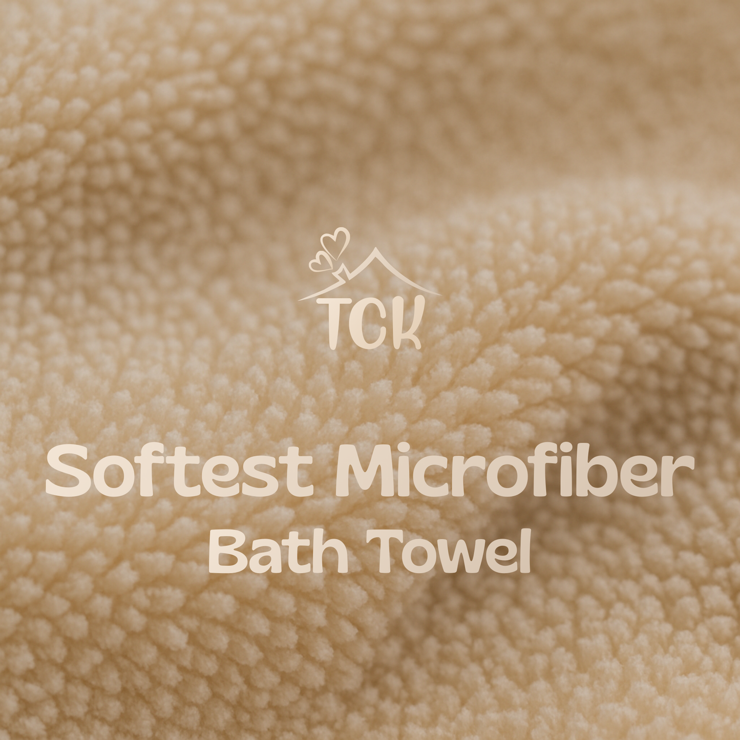 Bath Towel - Neutral | Soft Microfibre Neutral Colour Bath Towel
