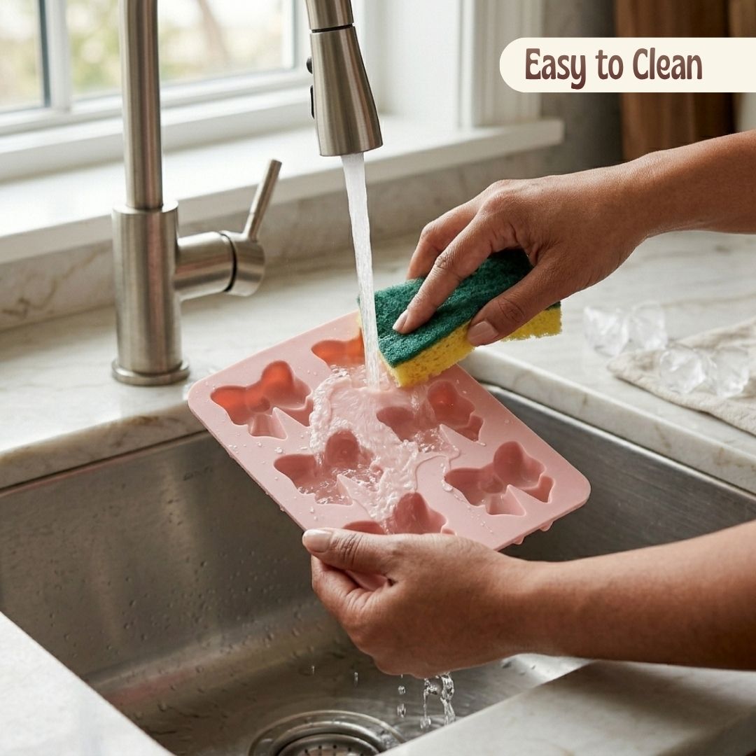 Bow Silicone Mold, 6 Cavity Multipurpose Baking & Craft Mold