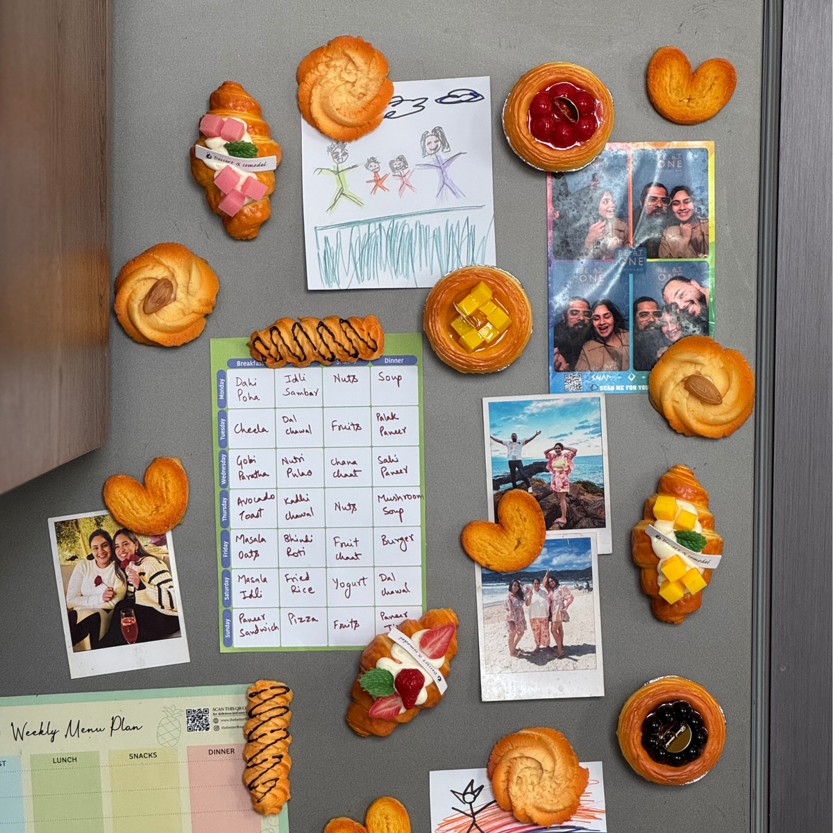 The Bakery Fridge Magnet Combo (set of 4)