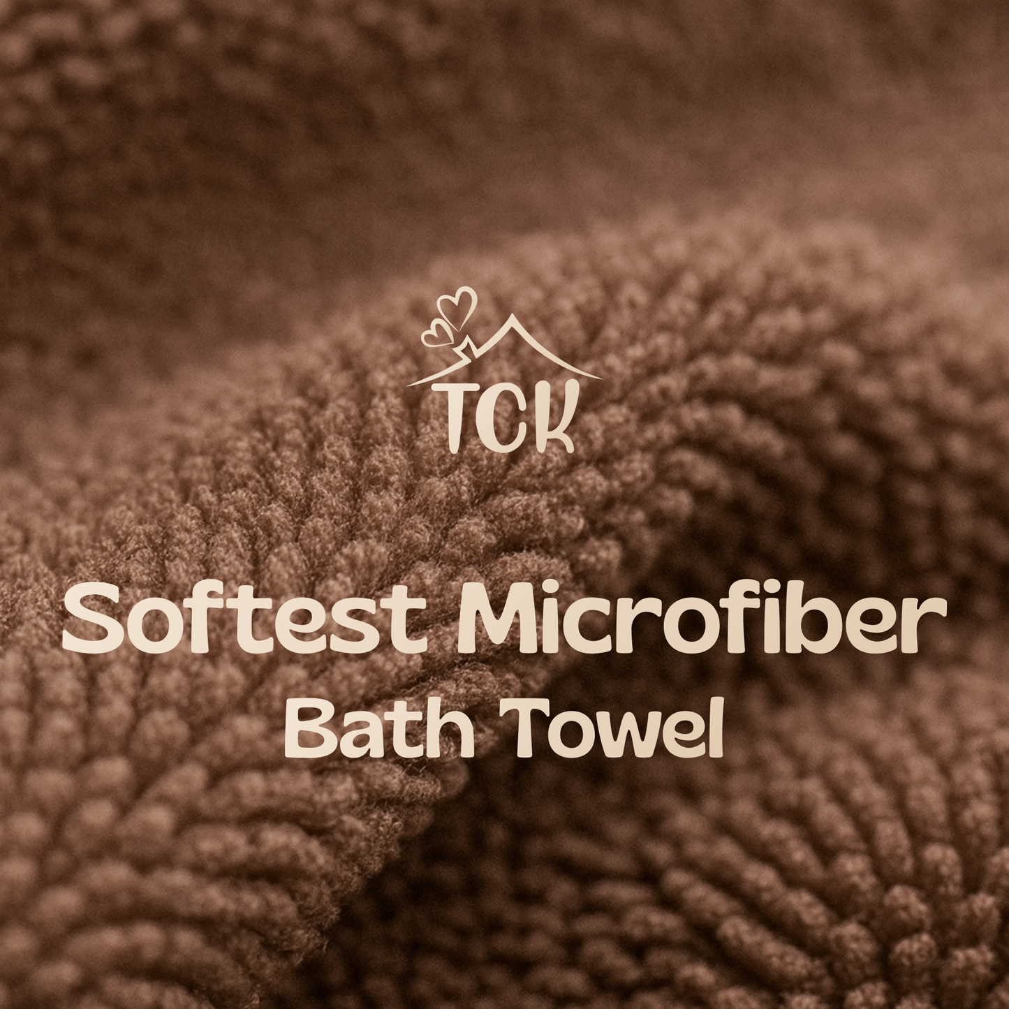 Bath Towel - Neutral | Soft Microfibre Neutral Colour Bath Towel