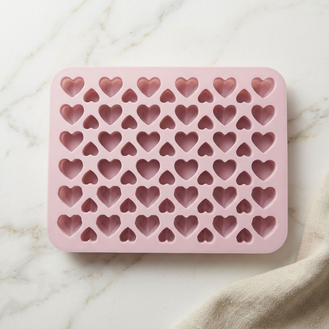 Little Hearts Silicone Mold – 66 Cavity Multipurpose Mold