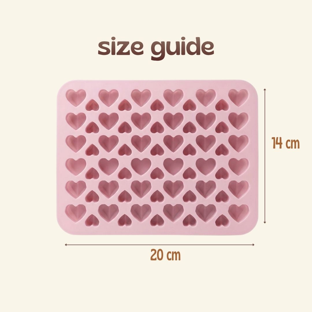 Little Hearts Silicone Mold – 66 Cavity Multipurpose Mold