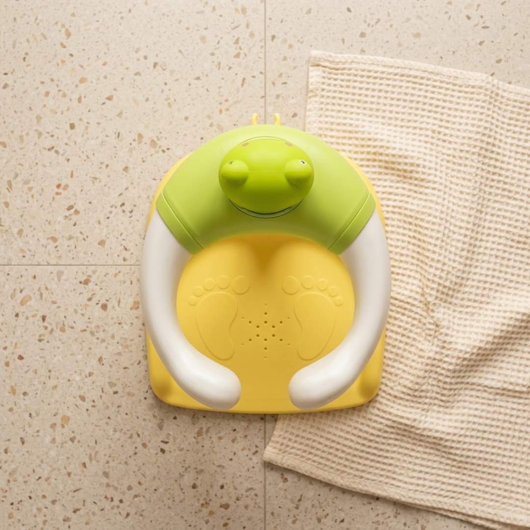 Baby Bath Stand for Kids & Toddlers | Adjustable Height & Width | Frog & Duck